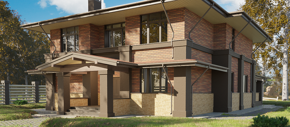 Фасадная плитка Стандарт Брик (Standard Brick), Красный - 12